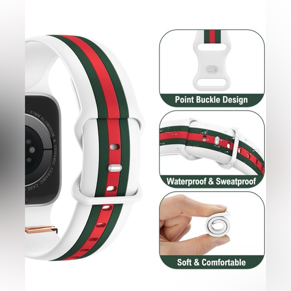 Designer Band with Charms Decor Compatible with Apple 42-44-45-49mm - Picture 2 of 6